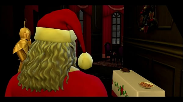 Sims 4 - Christmas with the Goths (Bella gives Santa more than just Gingerbread cookies)