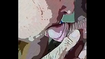 Oma leckt die Eichel