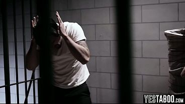 Desperate petite prisoner MILF makes big dick cell mate pound her