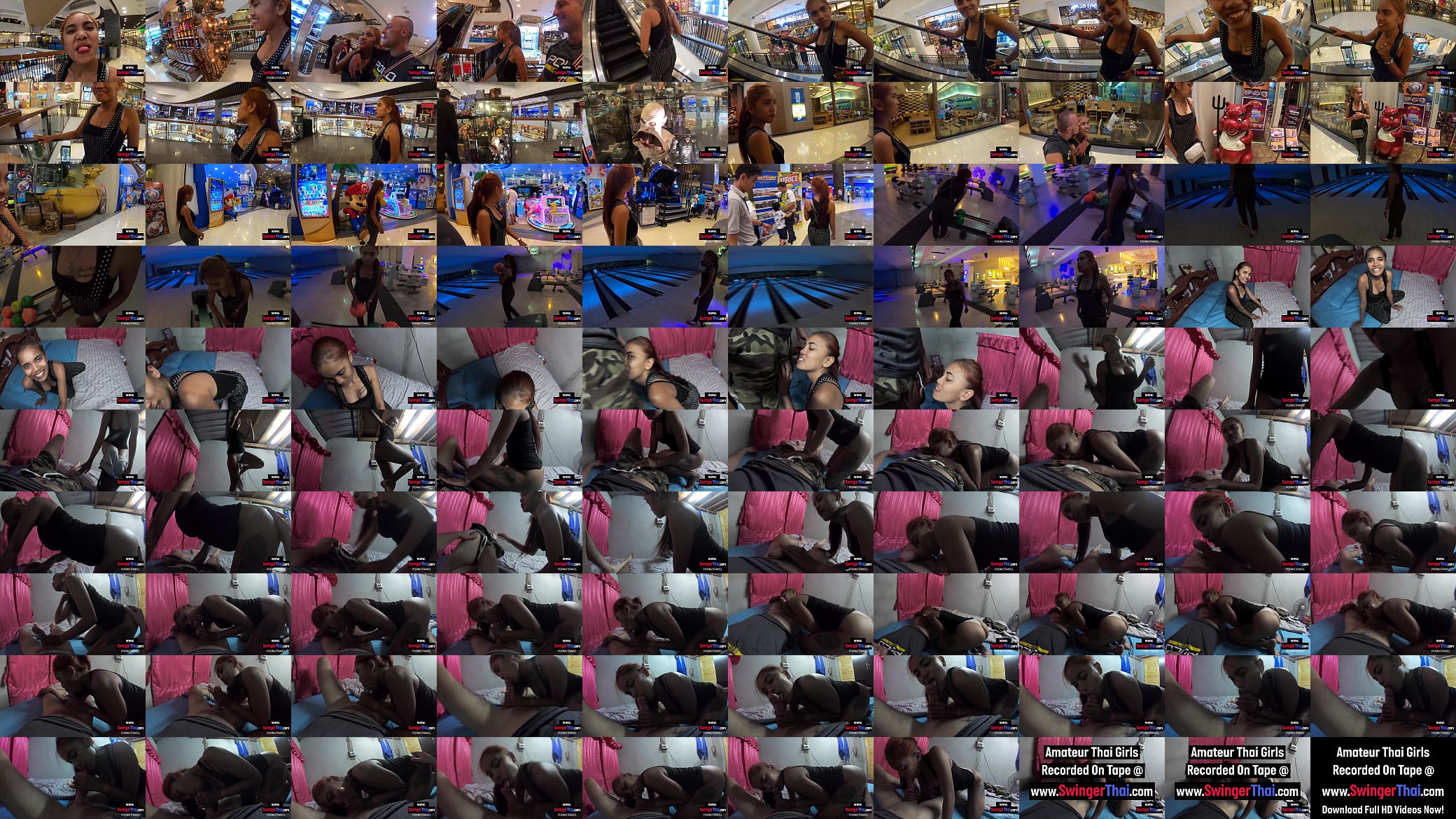 Thai amateur girlfriend bowling and big cock sucking once back home 预览图