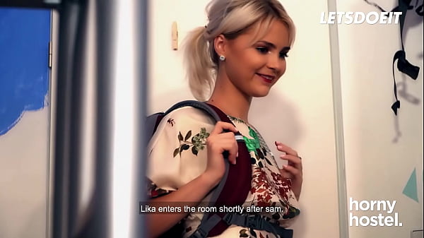 FREE FULL VIDEO - Sexy Blondie Lika Star Has Her Hot Pussy Drilled Doggy In Hostel Room By Roommate - LETSDOEIT