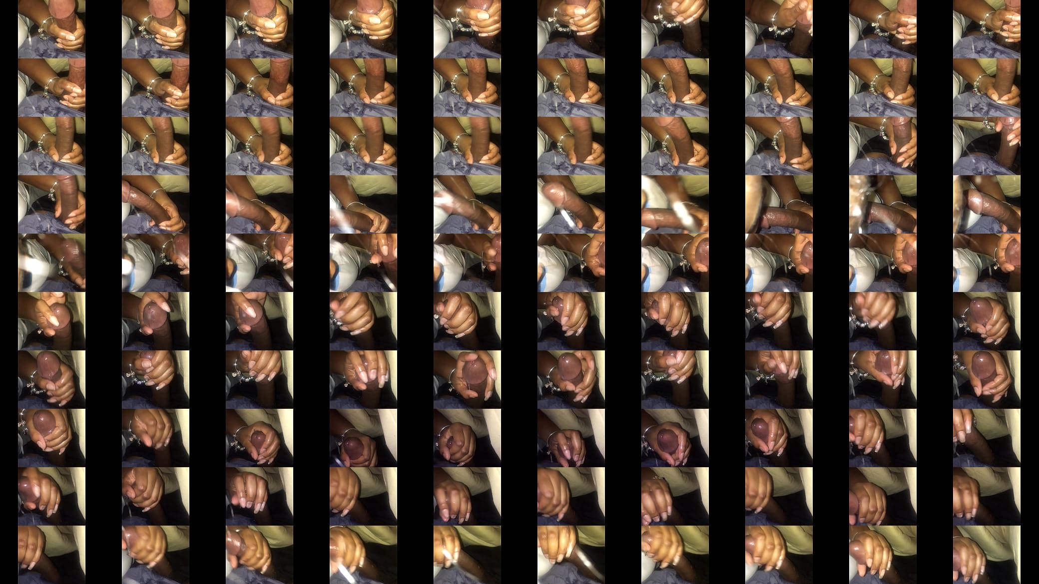 Dirty talking black girl jerking me off 预览图