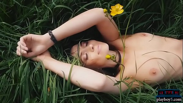 Download Video - Natural MILF beauty enjoys the nature and flowers outdoor