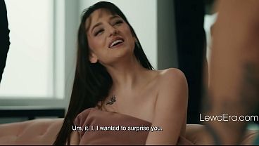 Stepson Walks in on Naked Girlfriend and Stepdad