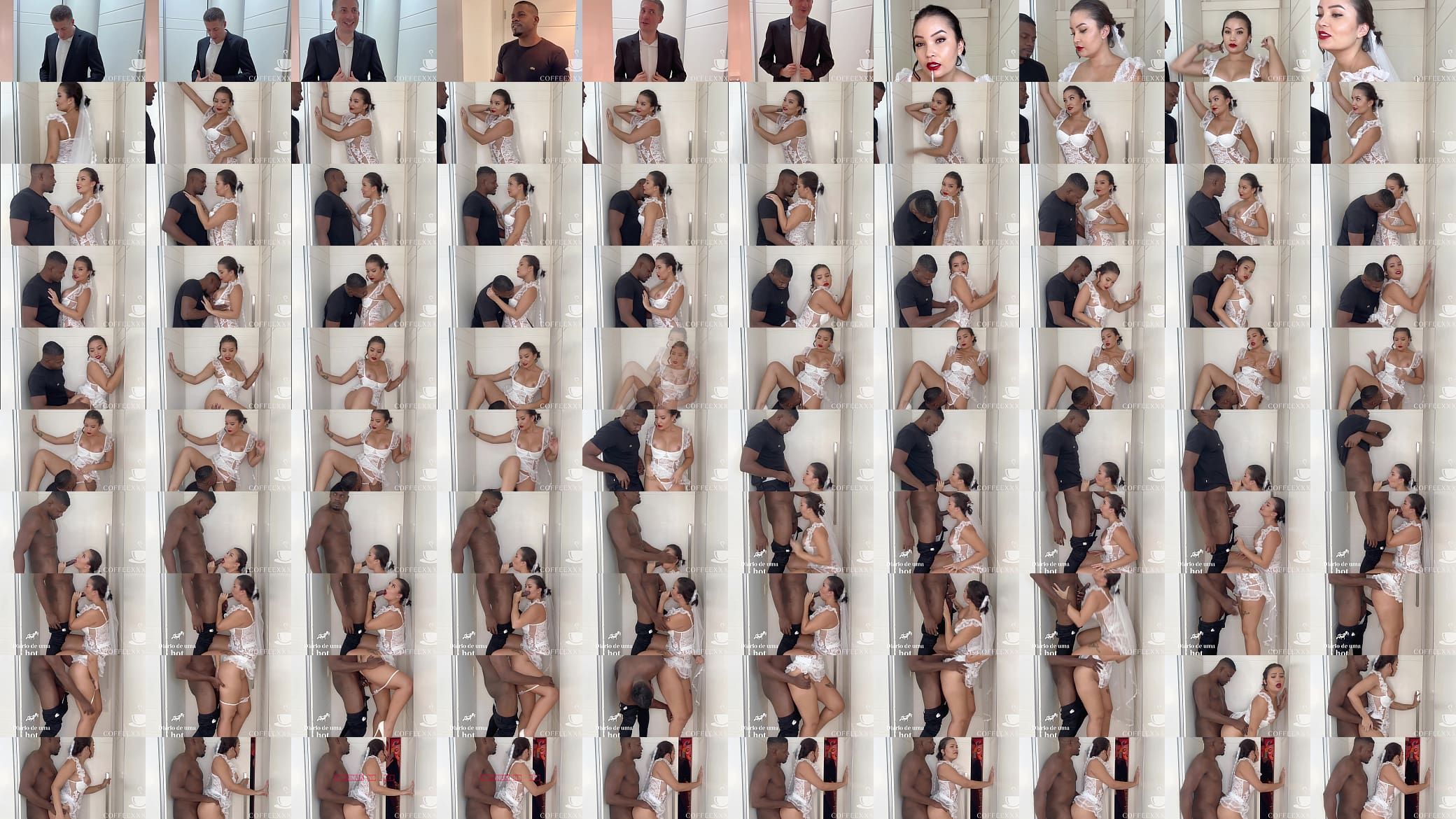 Seguran&ccedil;a do marido COMENDO A NOIVA minutos antes da cerim&ocirc;nia do Casamento neg&atilde;o encheu essa HOTWIFE JAPONESA DE LEITE - CUCKOLD - Lina Nakamura - John Coffee 预览图