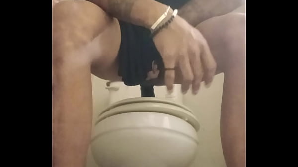 Latina sexy femboy plays with her big toy