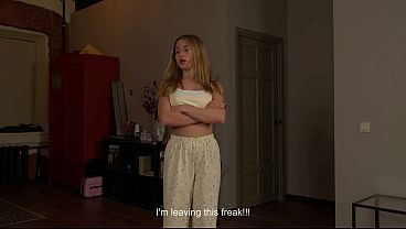 "You Want to Fuck Now? You Broke Up with Your Boyfriend": Busty Hot Babe Teasing My Big Cock. POV