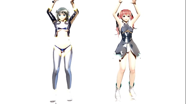 Download Video - Sexy Gals Kanon and Aria Ero Nude Dance - Killer Lady MMD by Tsunpai