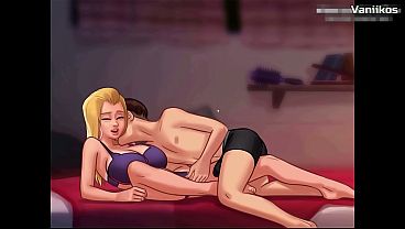 Download Video - 18yo big cock boyfriend fucks his petite blonde teen girlfriend l My sexiest gameplay moments l Summertime Saga