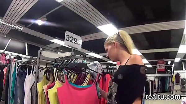 Stunning czech teenie was teased in the shopping centre and shagged in pov