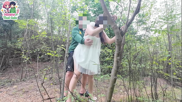 Thai girl gets her pussy licked in the forest before getting fucked. Thai audio.