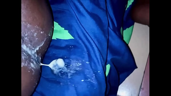 Kinky ebony boys cumshot after blindfold fantasy
