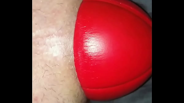 Huge 12 cm wide Football in my Stretched Ass, w...