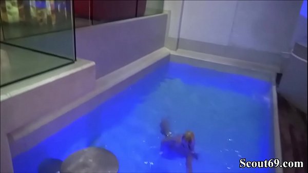 Petite German Teen Seduce to Fuck in Public Swimming Pool