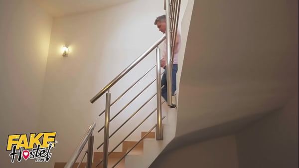 Download Video - Fake Hostel Threesome With Manager Latina & Skinny Tattoo Babe