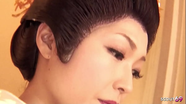 Traditional Japanese Mature talk to Suck Clients Cock and Swallow