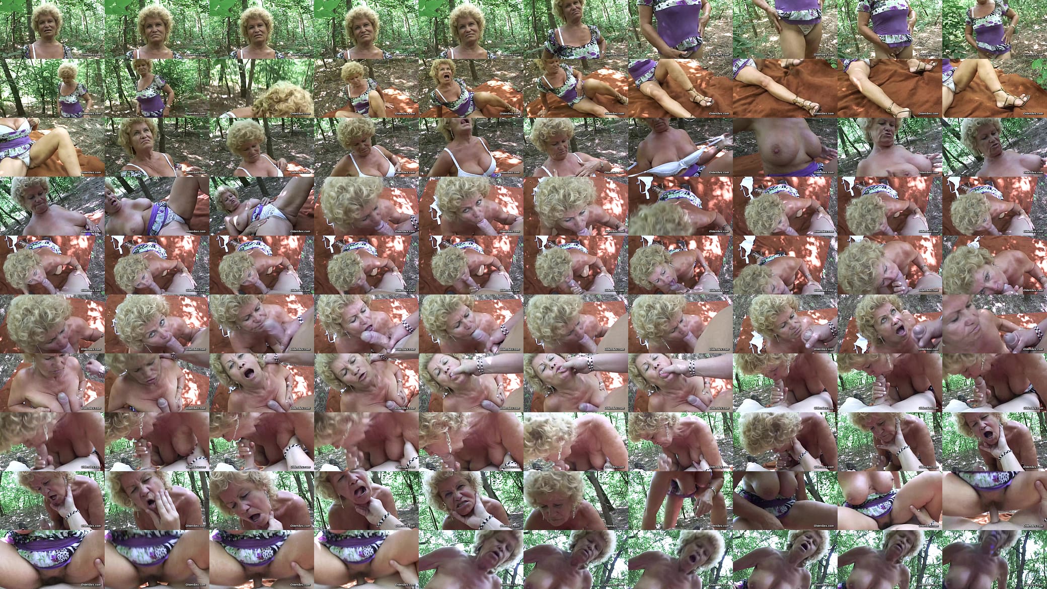 Blonde granny fucked in the woods POV by stranger 预览图