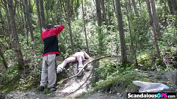 Sweet Georgia showing natural tits and Blowjob Outdoor