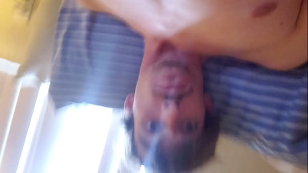Shy boy puts a viberator in his ass while he ma...