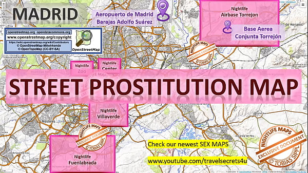 Madrid, Espagne, Sex Map, Street Map, Salons De Massage, Bordels, Whores, Callgirls, Bordell, Freelancer, Streetworker, Prostituées