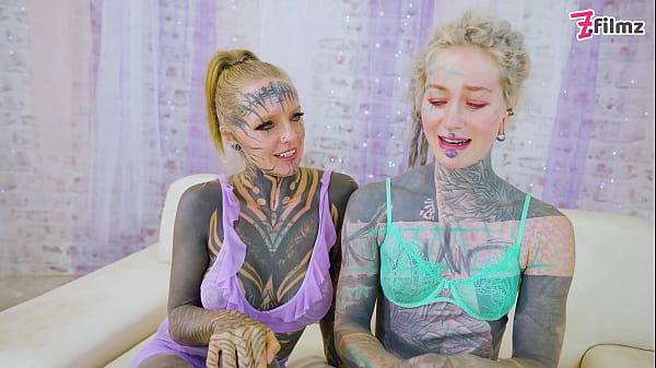 2 Hot Heavily Tattooed TEENS Hard FUCK world champion, ATM, gapes, facial
