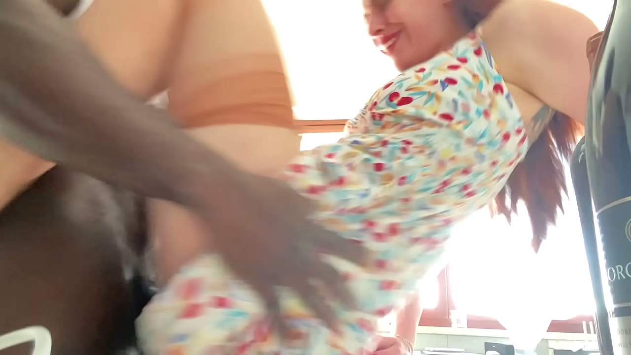 Interracial hard fuck for horny cheating wife in lingerie