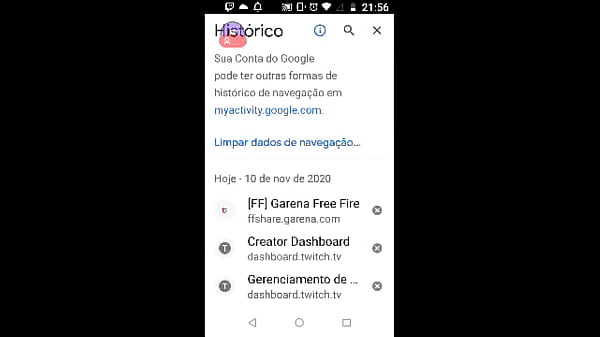 menó vazando o historico do xvidios
