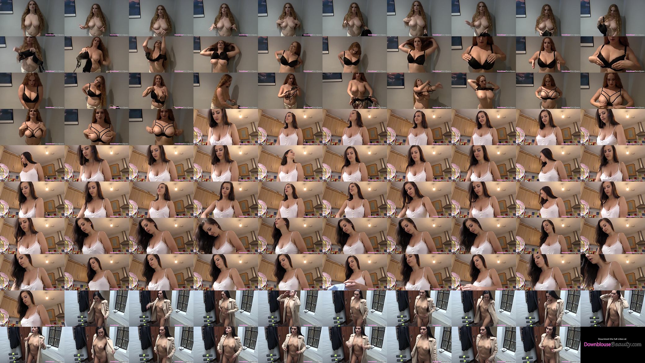 Big natural tits woman showing how she tries on bra's 预览图