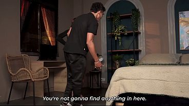 Stepsiblings argue - skinny guy ends up fucking his sexy stepsister