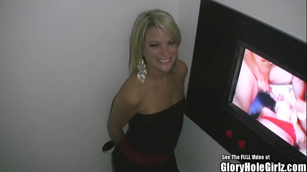 Petite Country Babe Drains Cocks Through Glory Hole