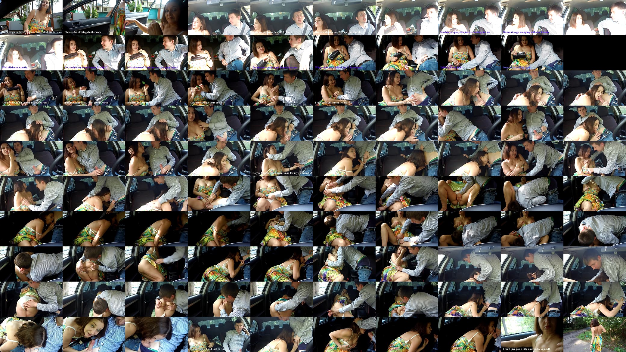 Deepthroat in taxi Russian milf woman&#039;s reaction to harassment (Alina Tumanova) 预览图