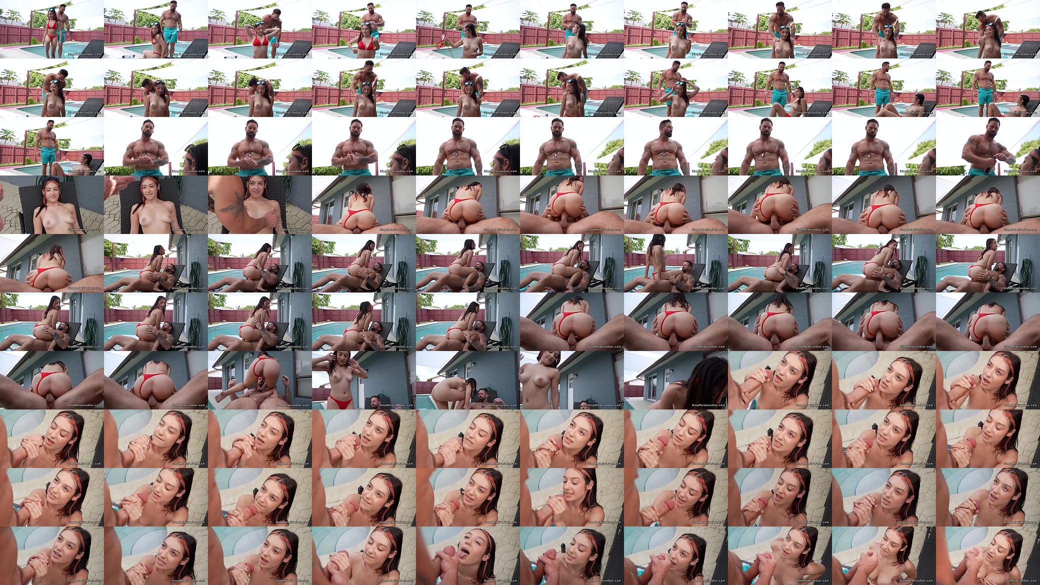 Muscle stepuncle fucks petite teen by the outdoor pool 预览图