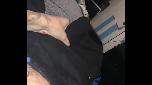 White boy hides huge cock