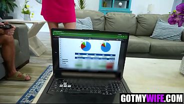 WTF My Hot Wife Fucks My Friend While I Prepare Excel Sheet In Cuckold SEX Kimmie Haze, Lucas Frost