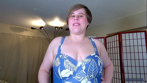 Teasing You In Blue & White Swimsuit | Clara Crisp Knows About Your Bathing Suit Fetish | Enjoys Teasing You To Cum