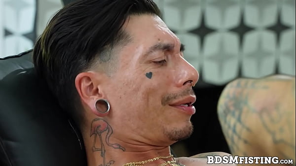 Marco Napoli raw breeds and deeply fists jock bottom Johnny Castro