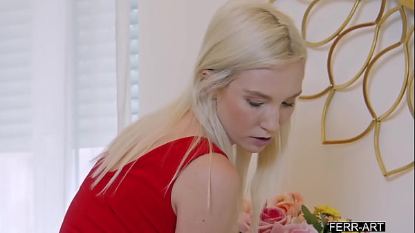 Horny blonde spoiled nymph uses her tailor to satisfy her sexual hunger - Clair Roos