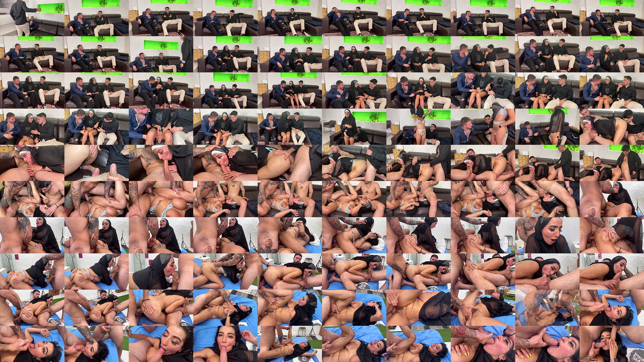 Arab Girl Gets Crazy When She Arrives in Spain and Wants a Double Penetration - Aliyah Yasin 预览图