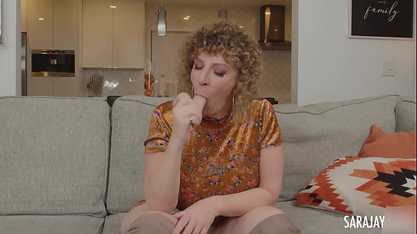 Sassy Sara Jay Gotta Take Her Thong Off To Dildo Fuck Herself Better!