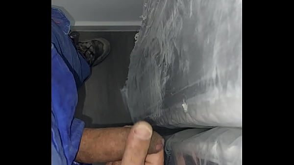 Fuck the foil mattresses and ejaculate on it