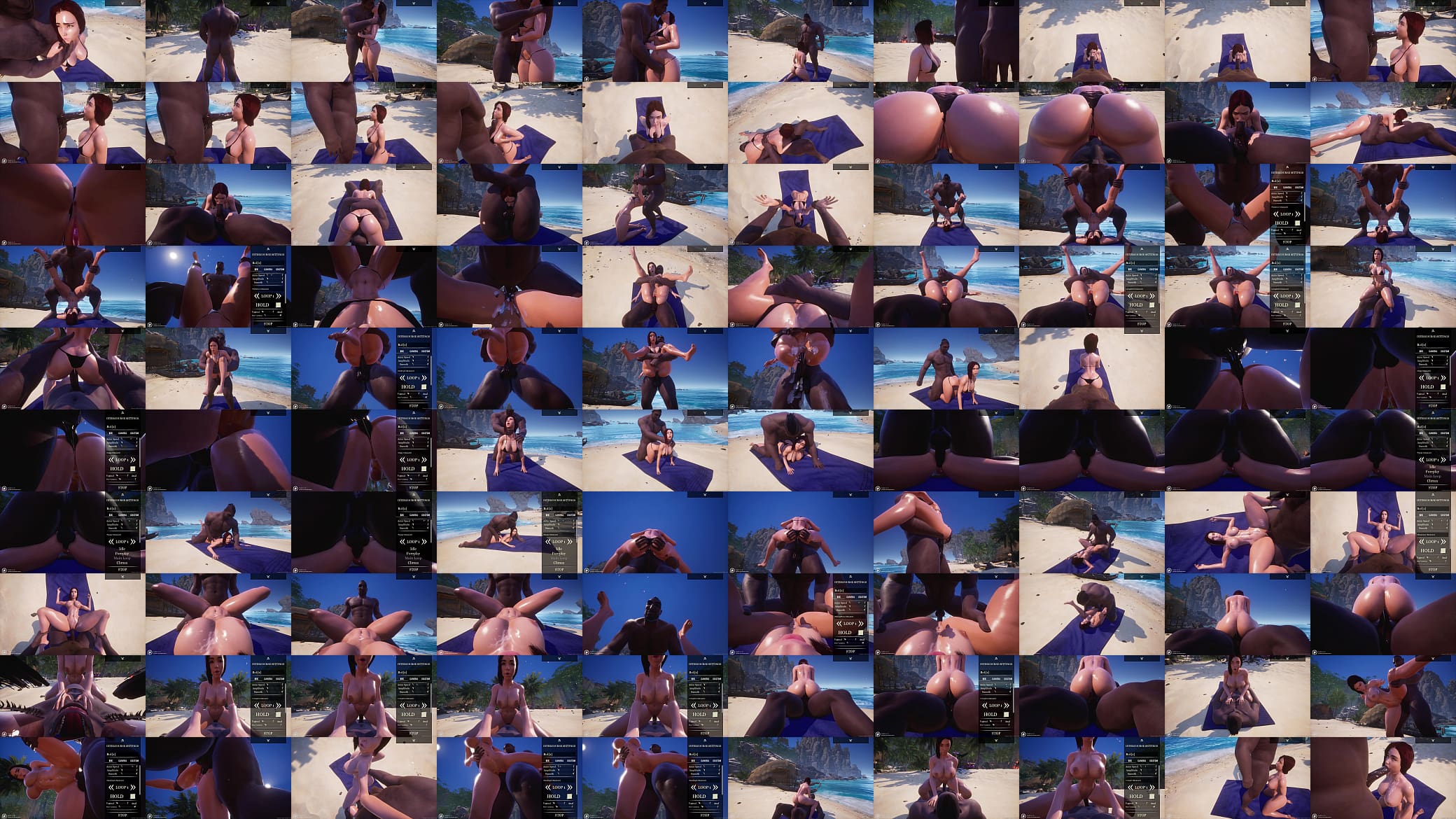 Wild Life - Big Ass Big Tit Curvy Red Head White MILF (Sonia) fucks Big Black Dick (Bol) on the Beach. She cant handle that big dick and squirts all over it. 预览图