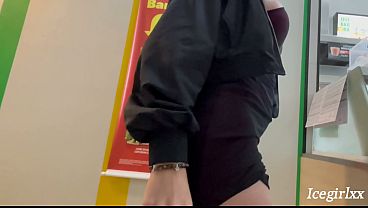 I took JOB's girl to the mall - I like to see her showing off in the street and then stick my dick in her pussy.