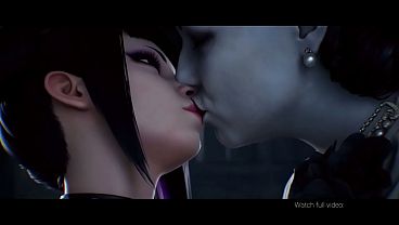 ジュリ・ハン×レディ・ディミトレスクのレズビアンキス(ストリートファイター、バイオハザード/AI生成)