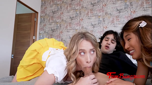 Learning How To Blow By Watching My Bestie Blow My Stepbro