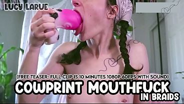  “Cowprint Mouthfuck In Braids”