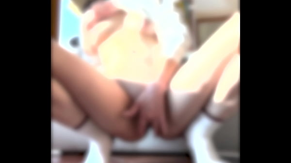 Young sexy brunette got horny and started caressing her pussy inserting her fingers deeper and deeper