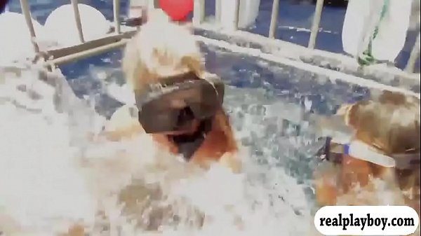 Badass babes swam in shark cage and snowboarding while naked