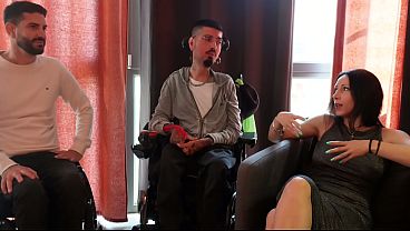 Sofia Bellucci Gives a Private Show to Three of Her Disabled Friends and Enjoys It (Full Video on Sheer) - Dialogues in Italian 11 min
