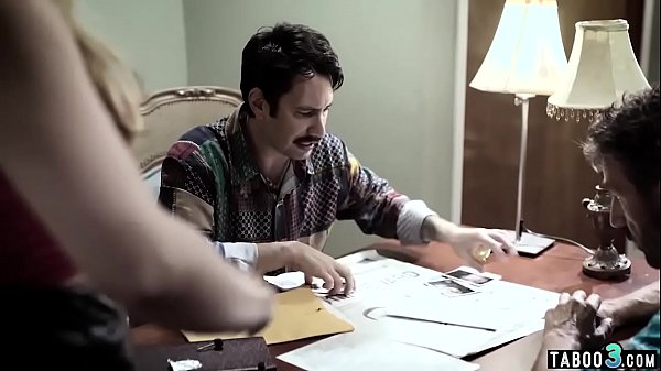 Orphaned teen is tricked into fuck with fake parents