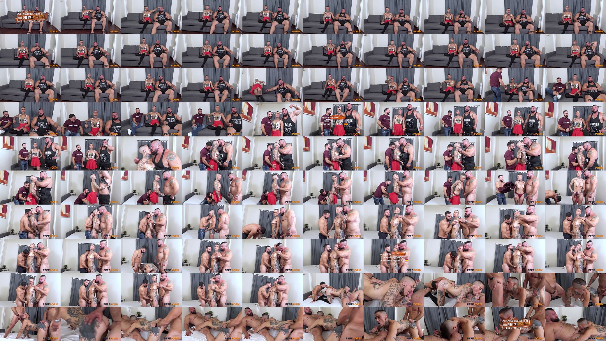 Muscular girl and Antonio Mas Mas clone film a porn threesome with Karin on PepePorn 预览图